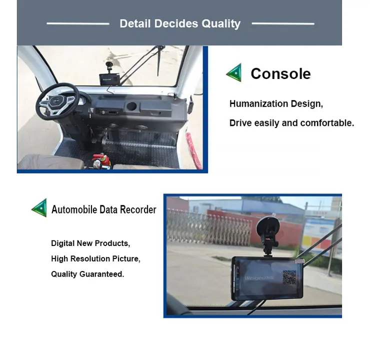 4 rows 14 seaters quality electric sightseeing car maintenance free 4 wheels with big rear mirror