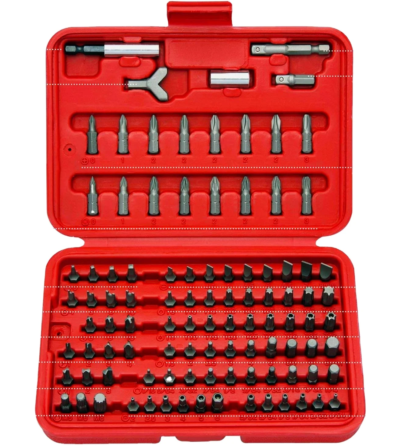 100pcs Torx and Security Bit Set with Ratchet screwdriver small electric portable kit multi bit screwdriver bits