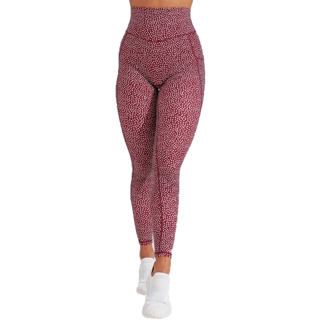 Custom Fitness High Waist Workout Gym Push Up Womens Yoga Leggings With Pockets