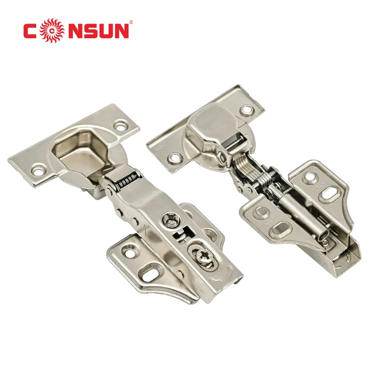 Furniture Hardware Automatic Slow Closing Kitchen Hydraulic Cold Rolled Steel Cabinet Door Hidden Hinge