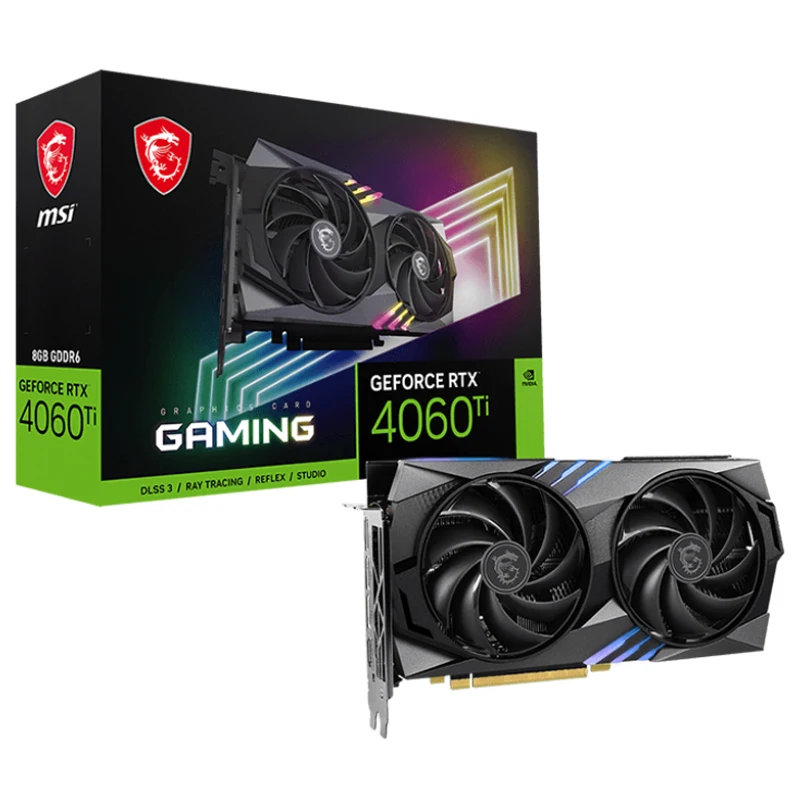 MSI Video Card GeForce RTX 4060 4060 Ti Gaming X Trio Series Graphics Card