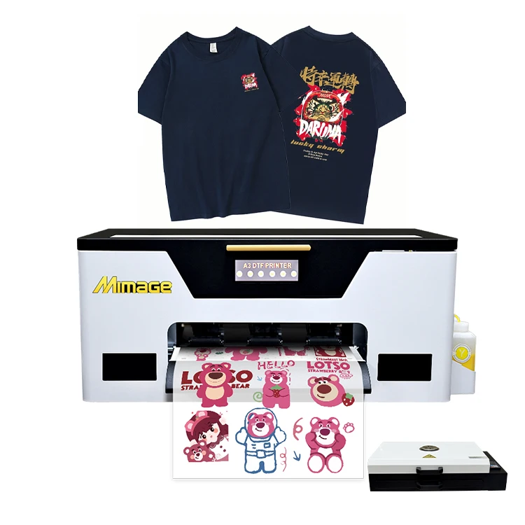 2024 China New A3 PET Film T shirt Textile Printing Machine Digital DTF Print PET film XP600 printer Offset A3 DTF Printers