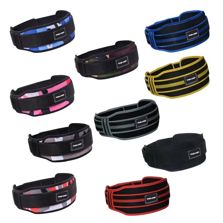 Custom Logo Fitness Weightlifting Training Adjustable Gym Neoprene Weight Lifting Belt for Sale