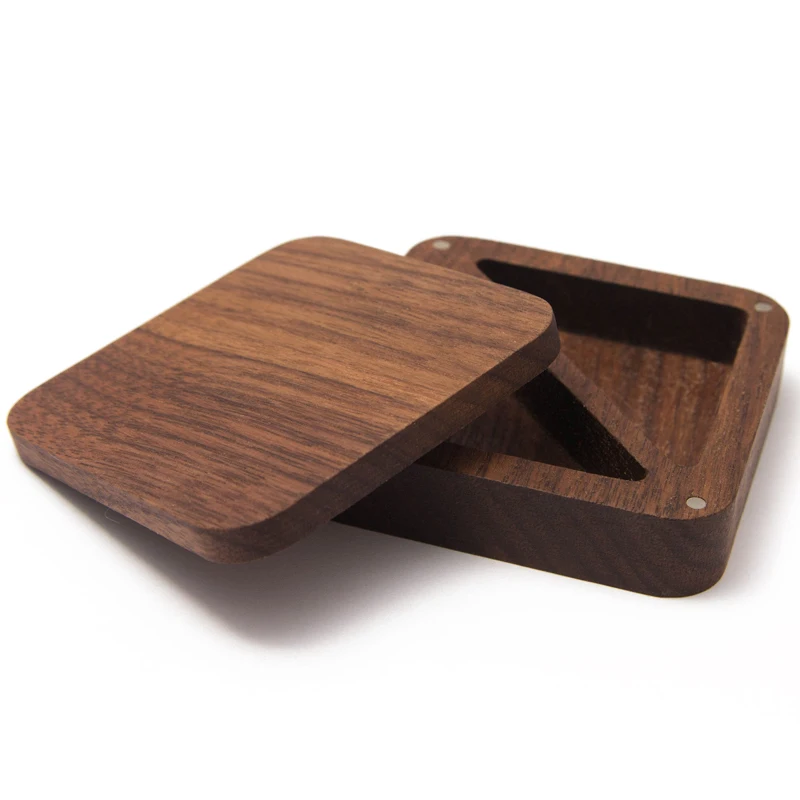 Walnut Proposal Ring Box Jewelry Storage Box Wedding Ring Box