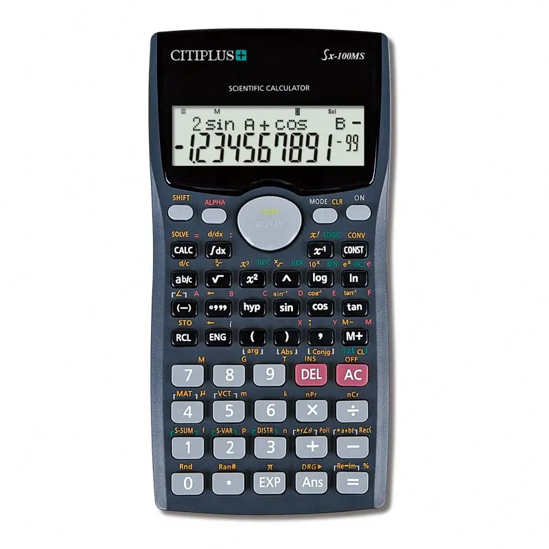 FX-100MS Scientific Calculator 10+2 Digits Dual Power Multi-Function Examination Calculator for Students Calculadora Cientifica