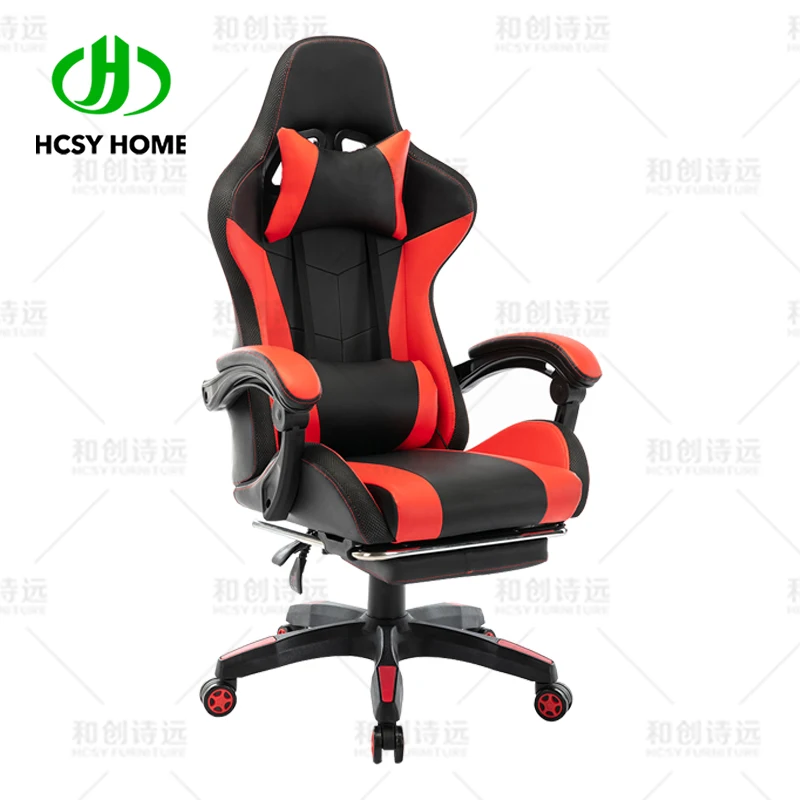 Оптовая продажа с завода, кожаный Наклонный игровой стул rgb