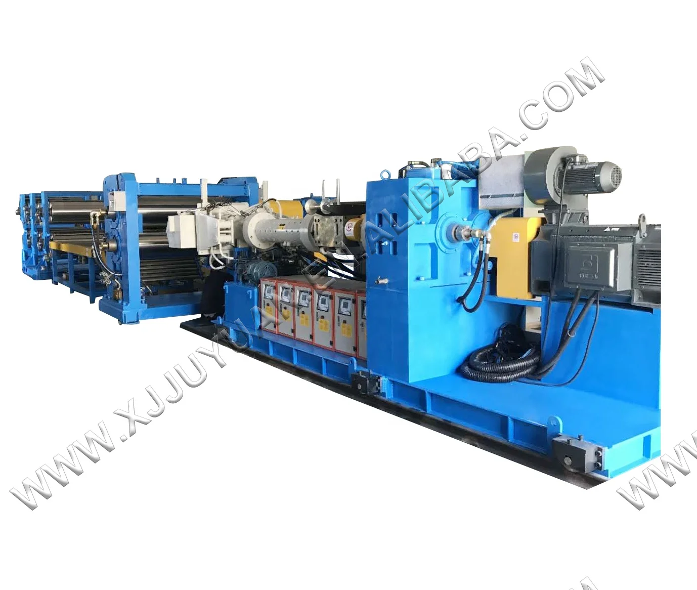 150 EPDM rubber sheet extusion line// calender production line//Two roller Calender