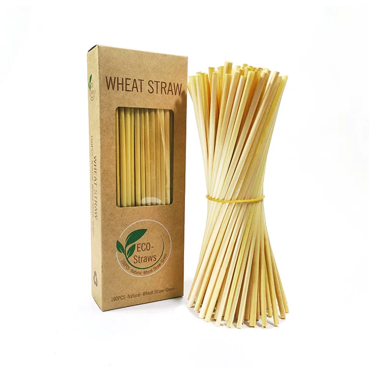 Well selling eco friendly wheat drinking straws biodegradable