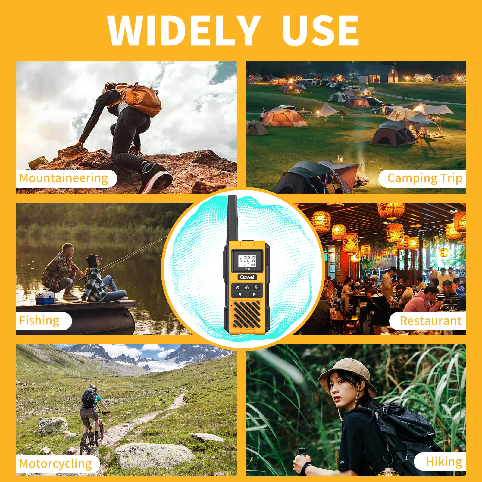 G1PRO Adult Handheld Radio Two-way Radio IP67 Waterproof Walkie Talkie UHF Radio