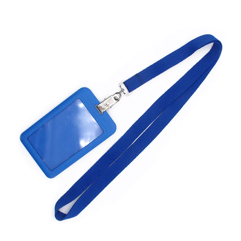 2024 Polyester lanyard custom printable logo neck retractable id badge reel plastic card holder lanyard with card holder