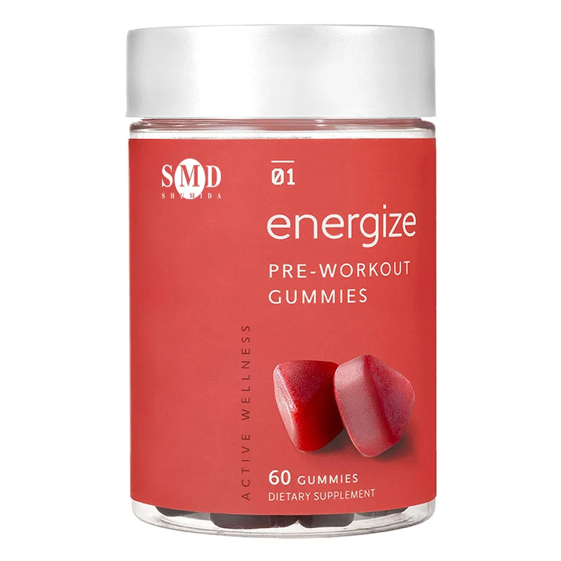 Pre-Workout Gummies  Caffeine-Free Gummies  Provide Energize Pre-Workout