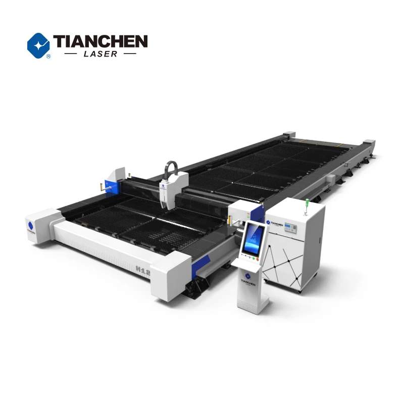 High level configuration super wide fiber laser cutting machine with 12m*3m working area