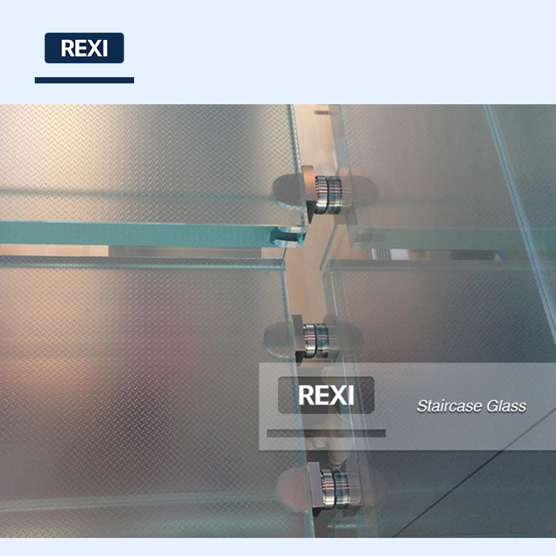 CE certified toughened tempered laminated glazing glass spiral staircase stair railing cost