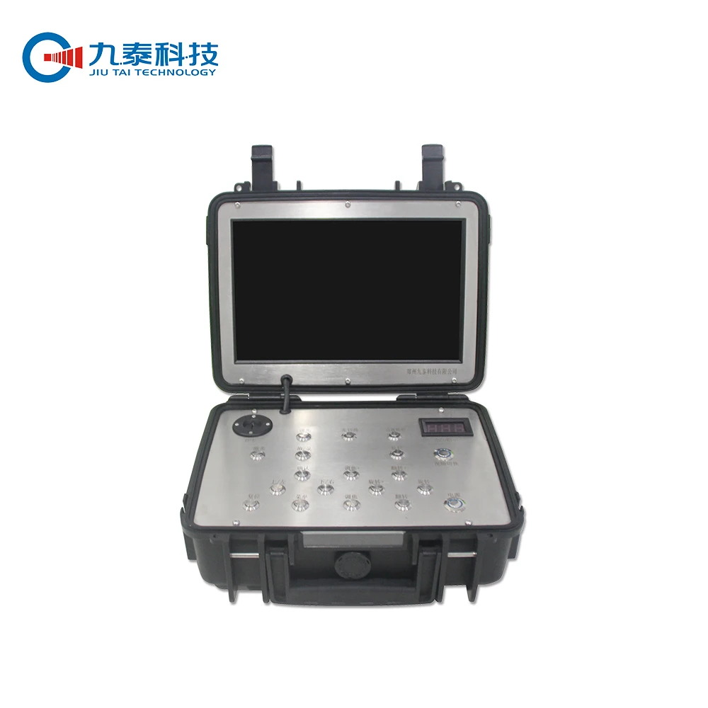 360 Degree Rotate 10 Inch Pipeline Inspection Borescope Camera Sewer Crawler Robot Camera With Meter Counter