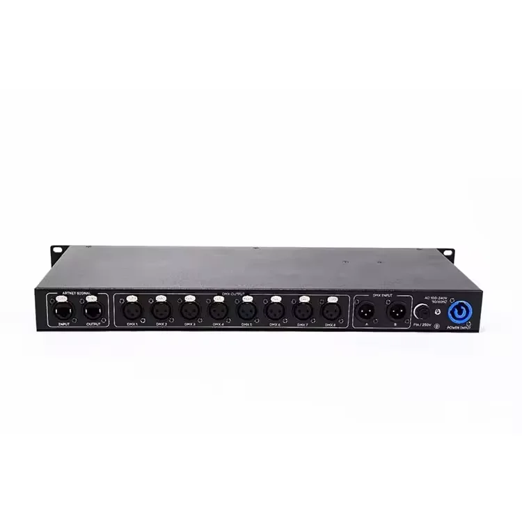 High Quality ARTNET 8 Channels DMX512 Signal Amplifier for Stage Light Controller