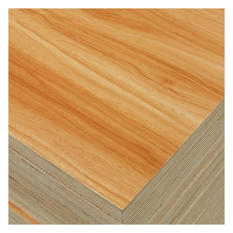 PVC Film Faced Veneer Plywood UV Faced laminated veneer panel for Furniture home decorating