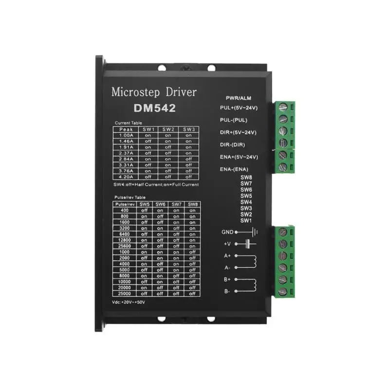 DM542 Драйвер шагового двигателя 2 Фаза 4.2A для 42 57 86 шаговый двигатель 17/23/34 контроллер может заменить