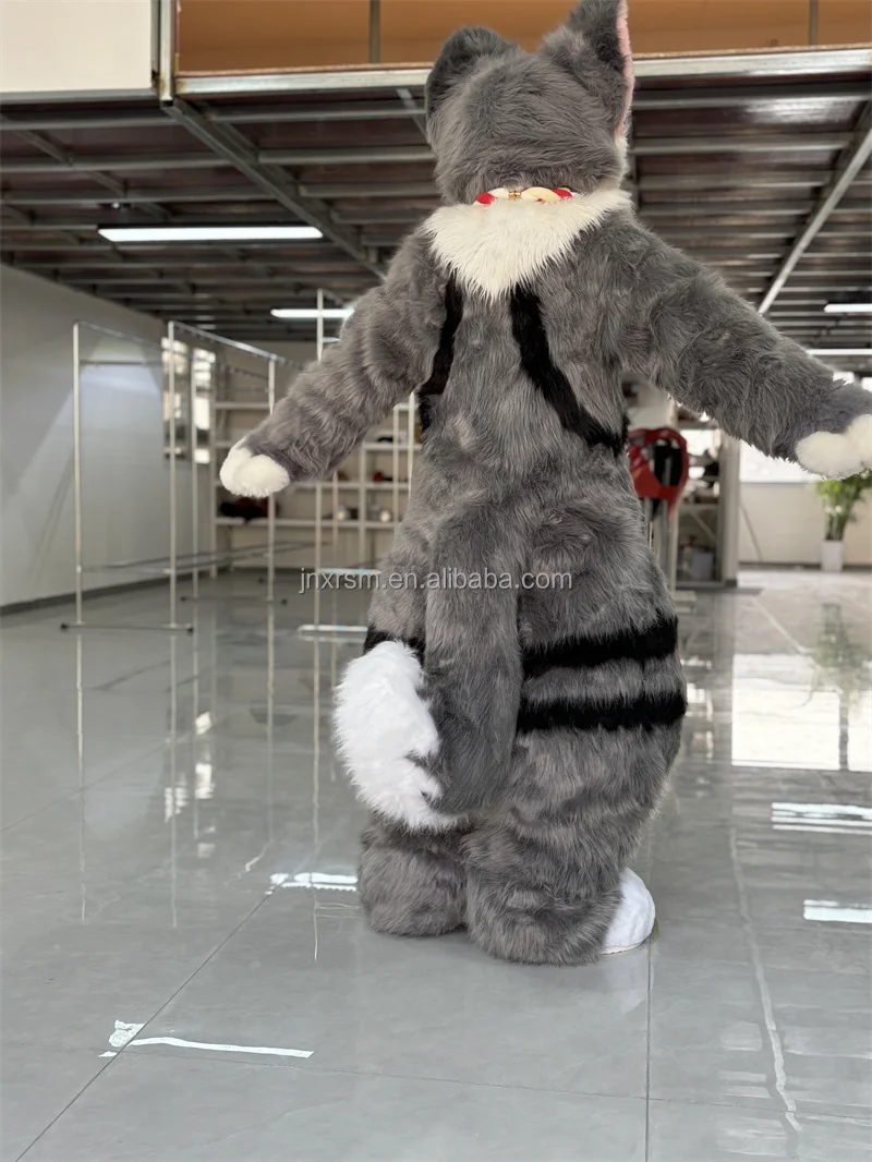 Funtoys Fursuit long-haired fox \Wolf \rabbit mascot suit cosplay party costume Halloween parade costume