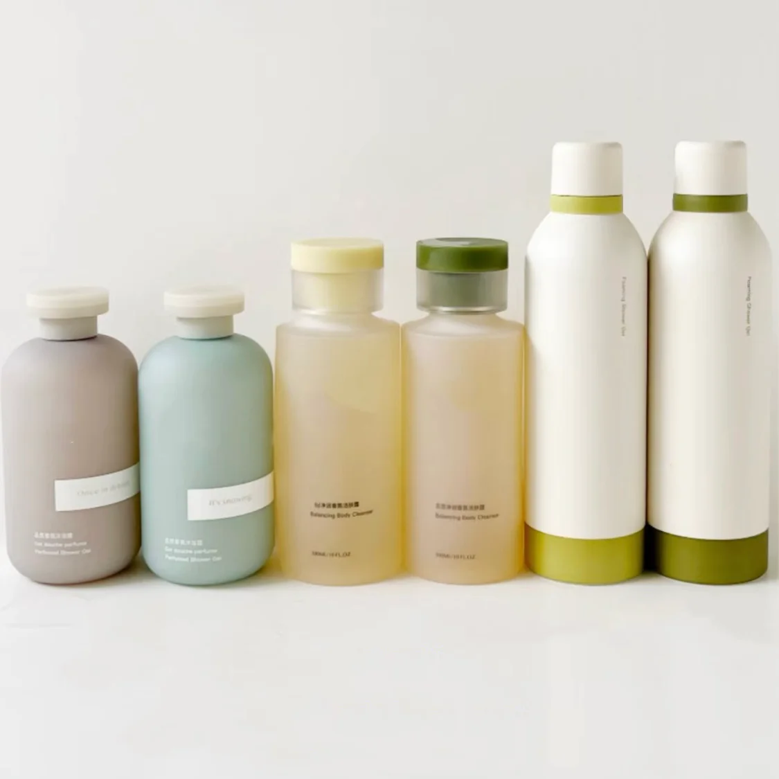 Eco-friendly Green Pink Hdpe 200ml 260ml Soft Cosmetic Packaging Body Lotion Plastic Shampoo Bottle