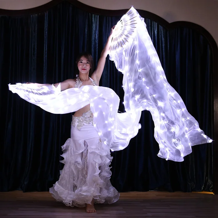 Company meeting performance LED string light up multi-function fan