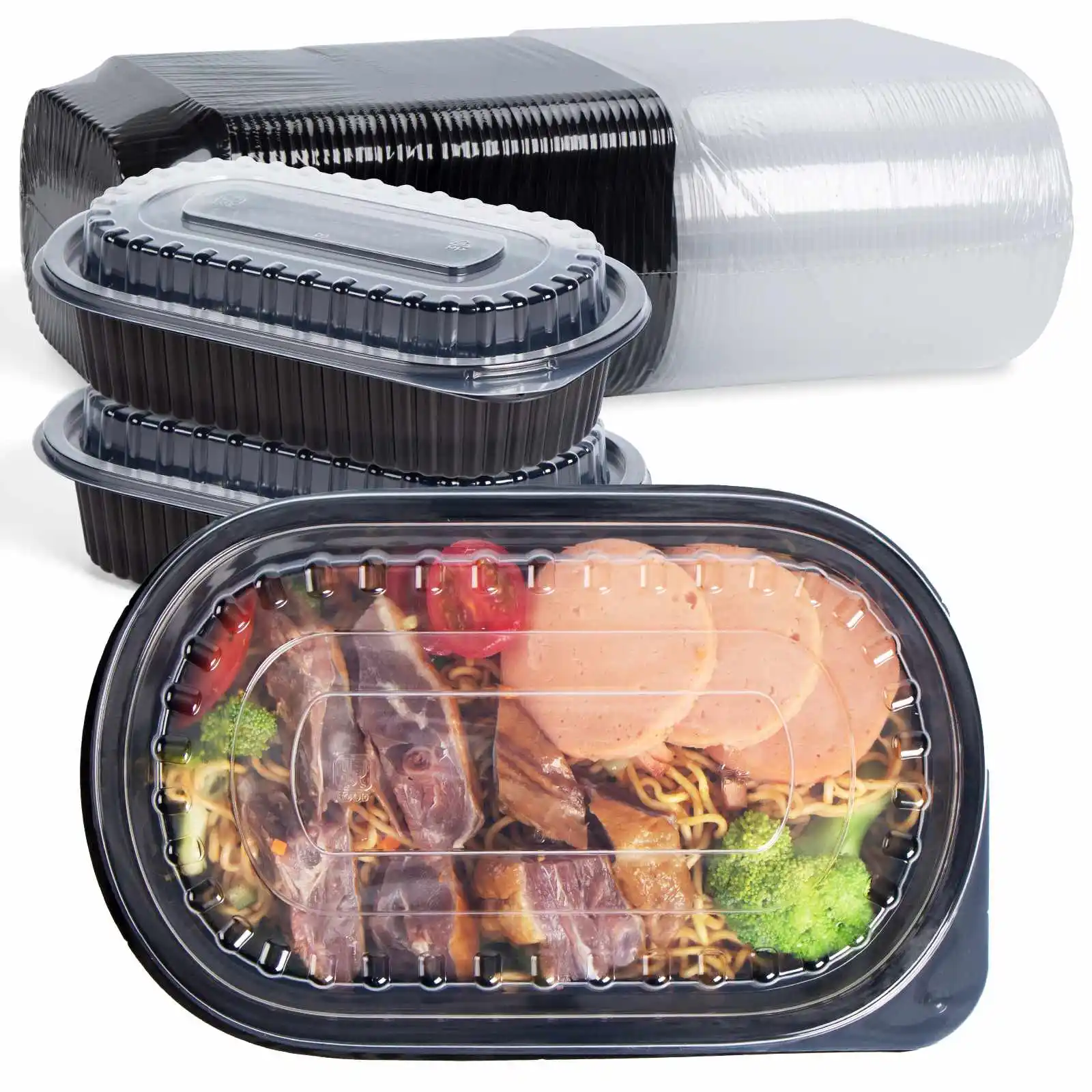 Factory 25Oz 28Oz 32Oz To Go Containers Stackable Plastic Take Out Food Container