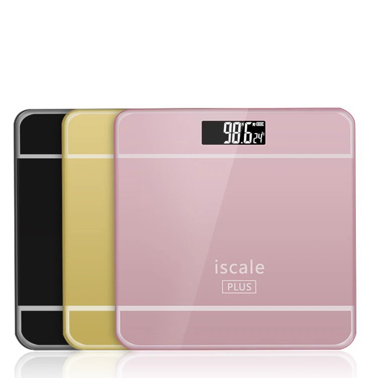 Digital Tempered Glass Personal Bathroom Body Fat Weighing Scale