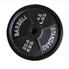 Real New Fashion Rubber Cast Iron Barbell Plates Weight Plates Barbell Standard Barbell Plates
