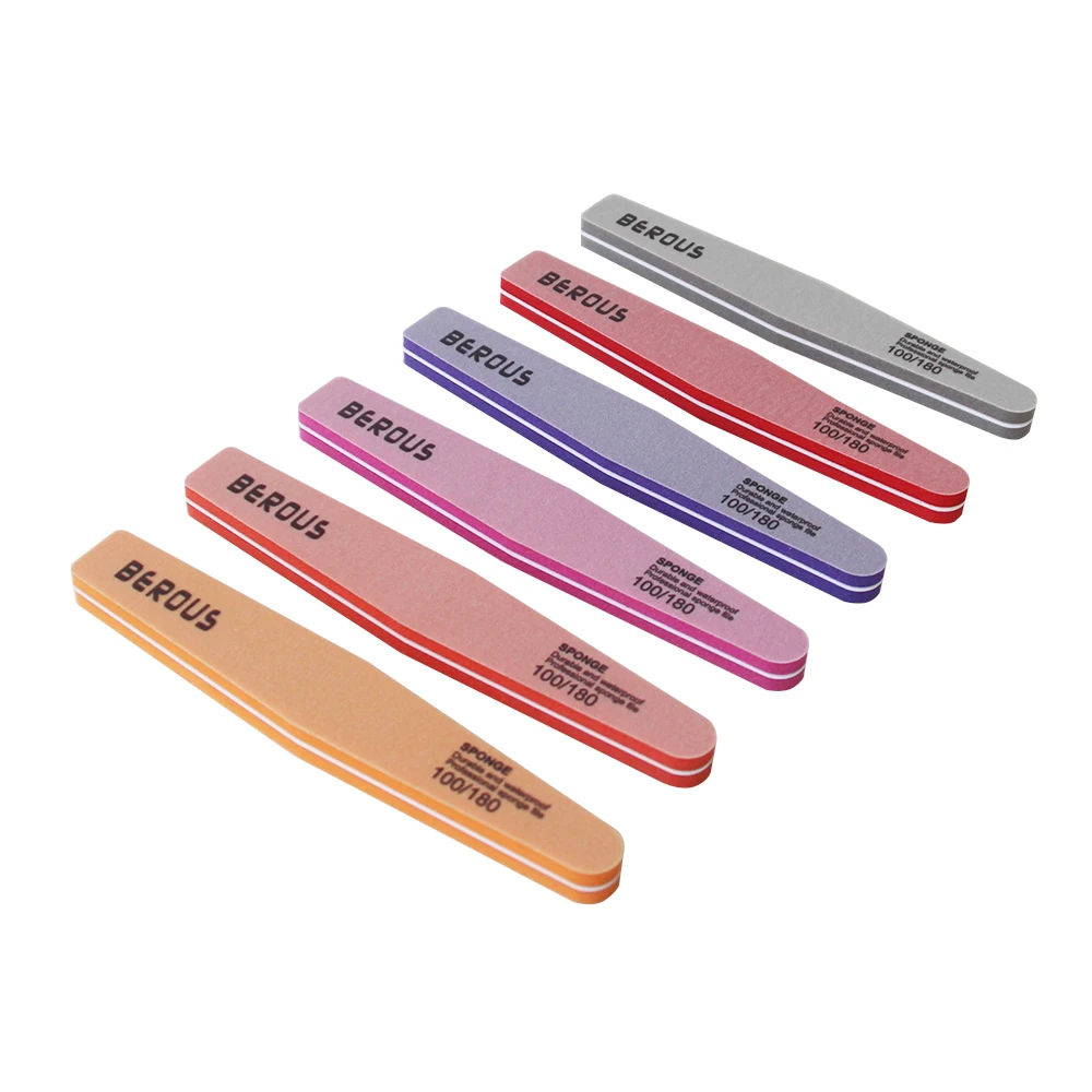 Personalized wholesale diamond shape abrasive zebra gray 80/100/120/150/180/240/320 grit emery board nail file custom logo