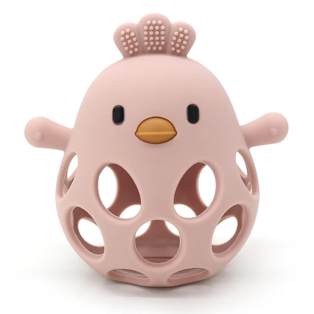 Wholesale 2024 BPA Free Autism Sensory Chick Hand Silicone Teether Baby Teething Toys