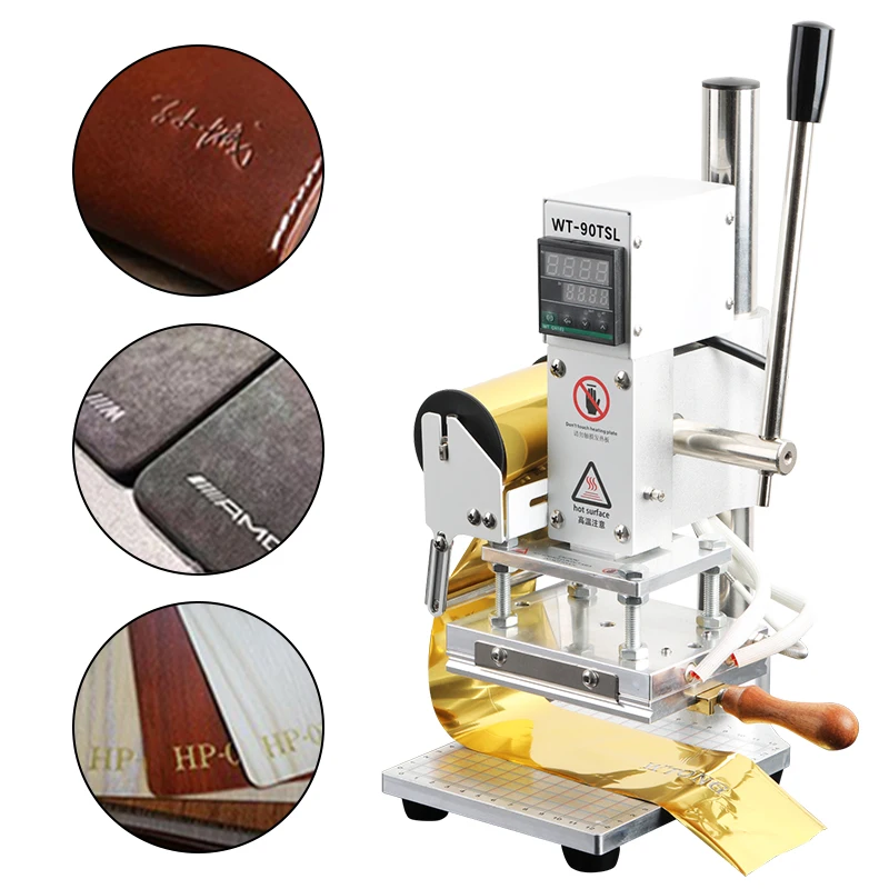 Mini Digital Hot Stamping Foil Silver Foil Automatic Digital Leather Logo Embossed T-slot Hot Stamping Machine