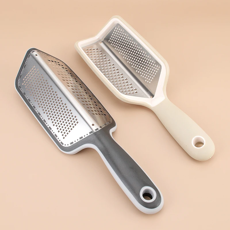 Factory whole sale manual stainless steel cheese grater vegetable grater with two side for kitchen