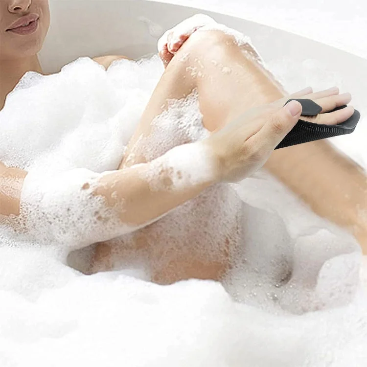 OEM/ODM Cepillo Cuerpo 12.5*12.5cm Baby Wash Massage Shower Exfoliating Silicone Body Brush Skin Scrubber Bath Brushes, Sponges