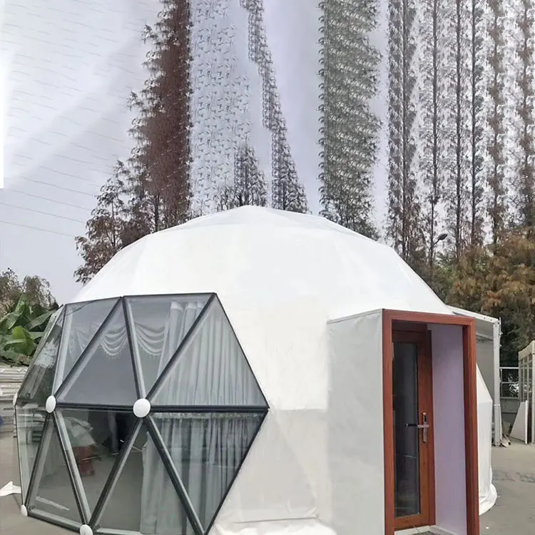 Ruizhi Winter Outdoor Luxury Dome House tent insulated with fireplace