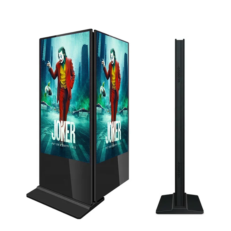 KINGONE индивидуальная напольная подставка 4G Wifi двойной боковой сенсорный экран Digital Signage дисплей плакат