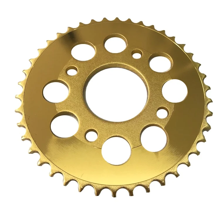 Guarantee Quality Wholesale 42T Gold Alloy Motorcycle Sprocket For YR 9 44T