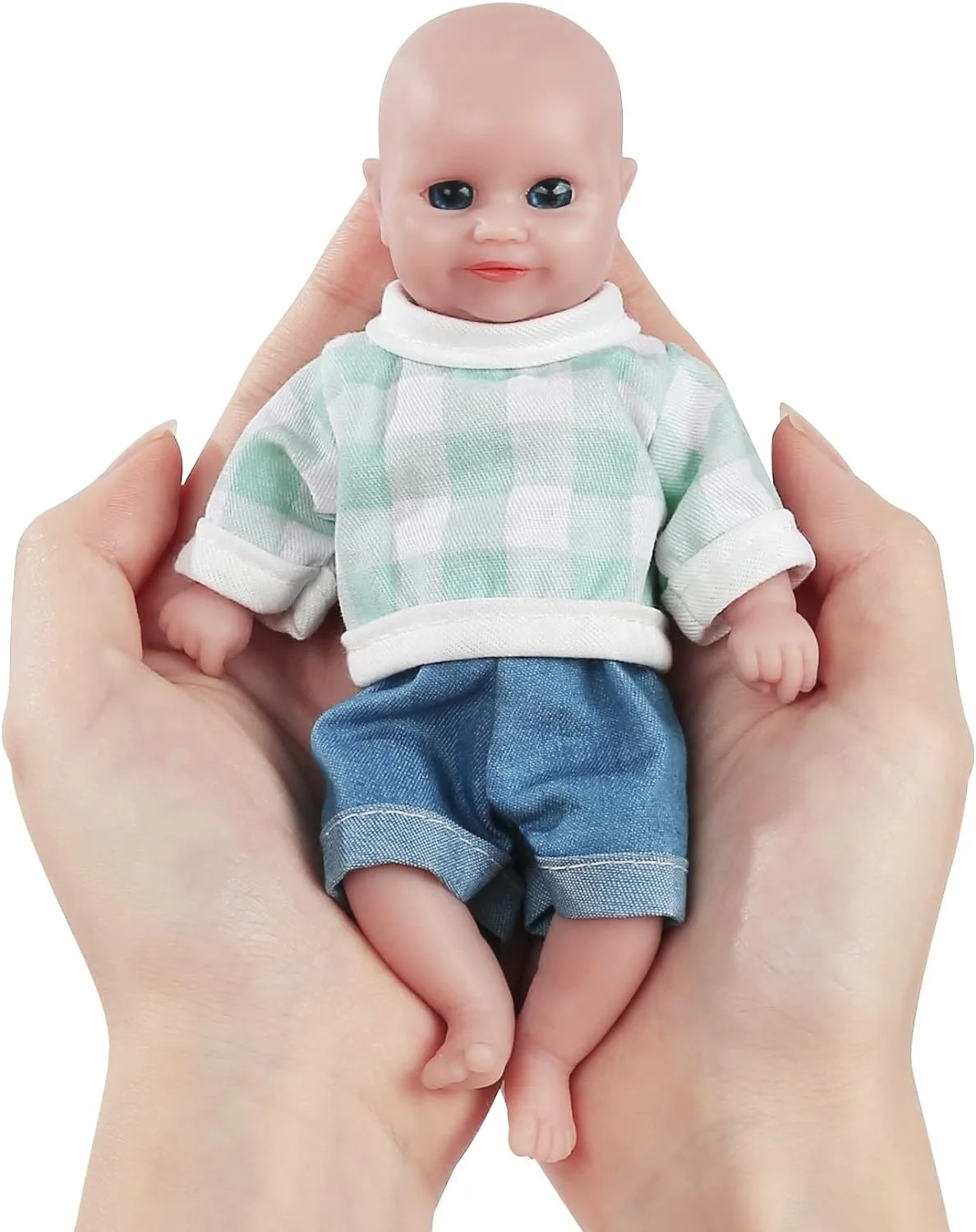 6 дюймов мини куклы Reborn милая девушка полный Силиконовый корпус лучший подарок для детей