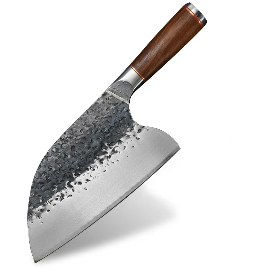 8 Inch Slaughter Knife Handmade Forged Serbian Kitchen Chef Knife Cleaver Knife Drop Shipping Stainless Steel Butcher Chinese