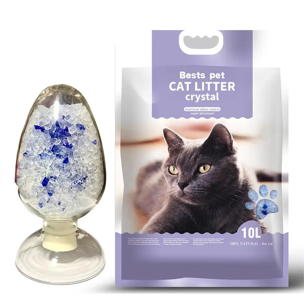 Wholesale Customization OEM 3.8L 5L No Dust Crystal Silica Gel Cat Litter Factory Supply Silicone Cat Litter