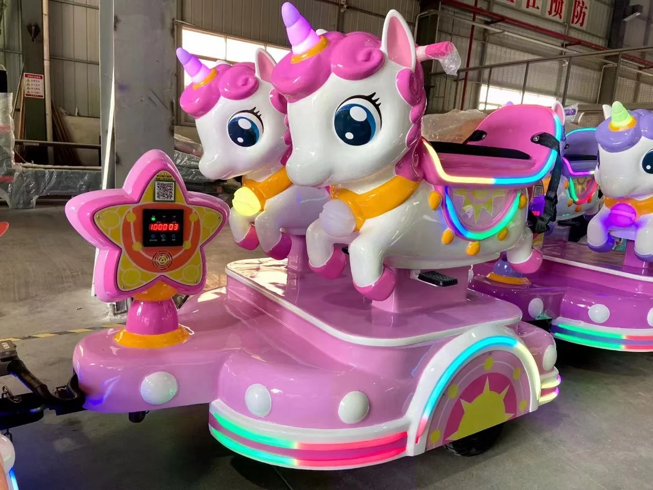 Unicorn Train 11 seats christmas mini trackless train for shopping mall