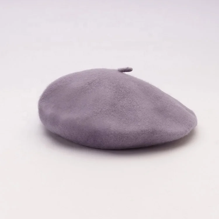  Female Flat Top Plain Design Comfortable Multi Color Beret Hats for