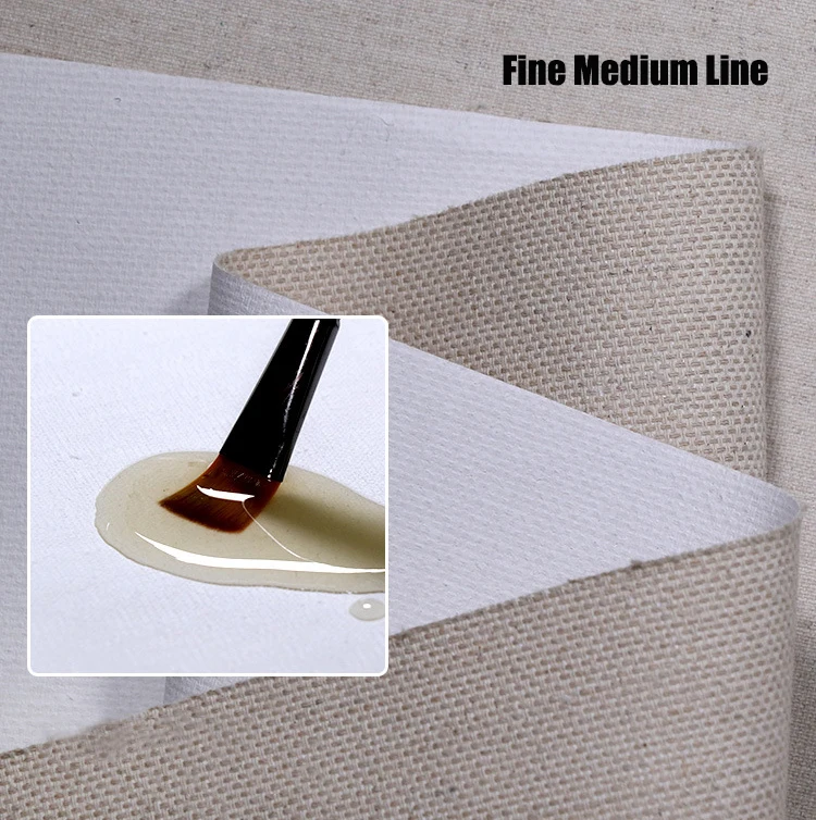 Linen High Quality Professional Blank Painting Canvas Roll for Artists