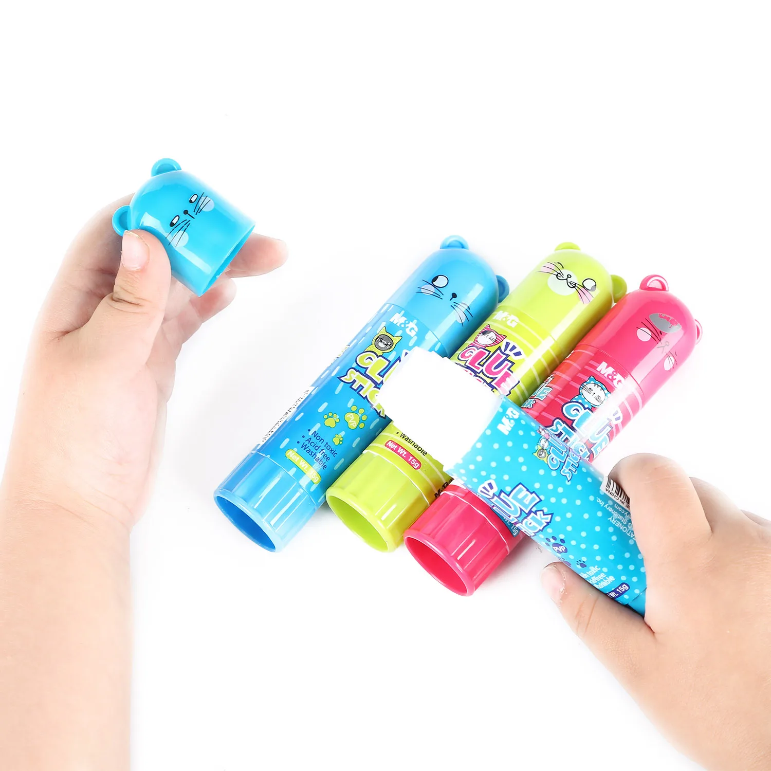 Cute Cats Shape PVP Glue Stick Stationery For School Suooly