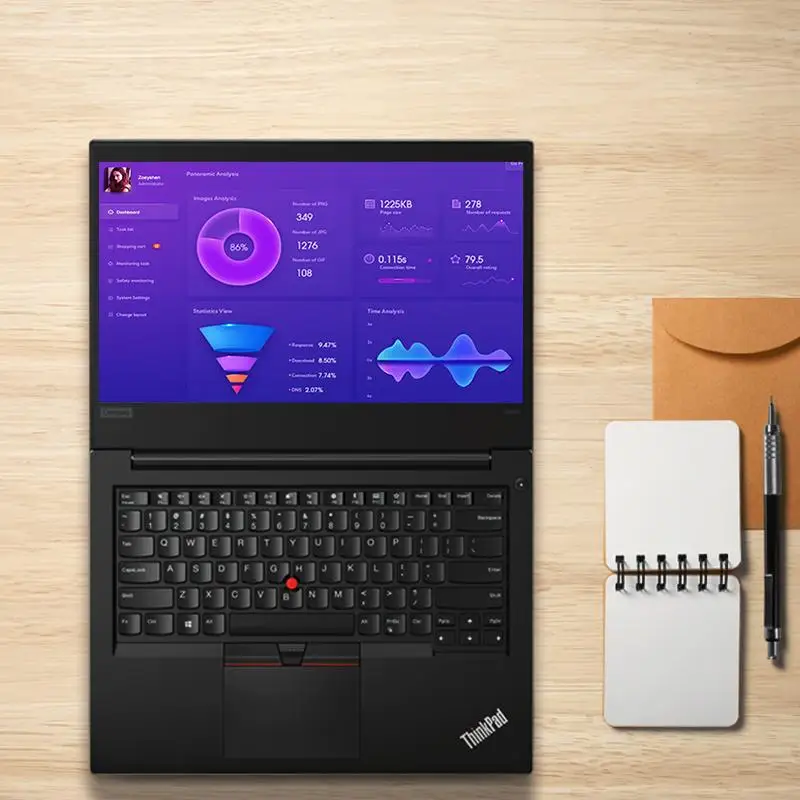 Lenovo laptop Original ThinkPad E470 / E480 / E570 / E580 business i7 used laptops i7-8550 notebook second-hand computers