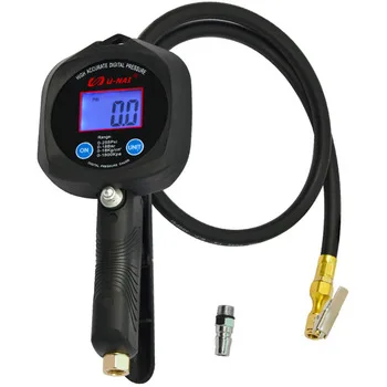 Precision Portable Digital Tire Inflator Pressure Gauge
