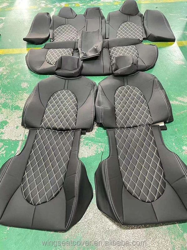 WING High Quality Durable PVC/PU Leather Custom Fit Simple Car Seat Covers For Toyota Camry 2018 2019 2022 2024
