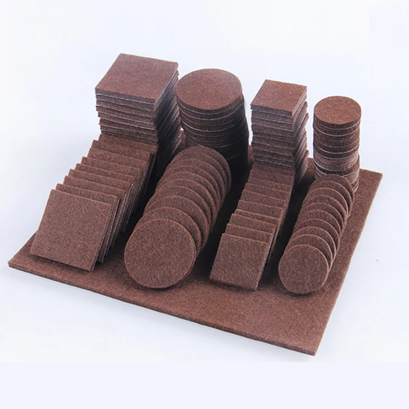 Мебельные столы и стулья Нескользящие ножные войлочные коврики защищают напольные самоклеящиеся ножные колодки
