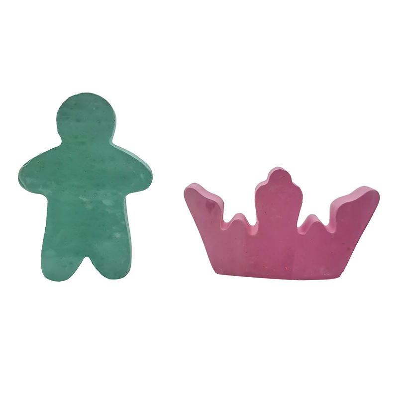 educational four pieces packed girls tyle shaped chalk non toxic washable custom pavement  chalk for kids