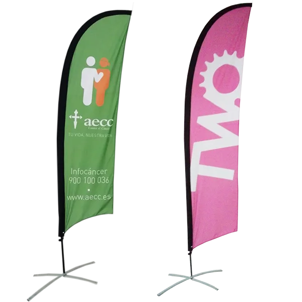 Wholesale beach flags banner promotional advertising outdoor custom feather flags