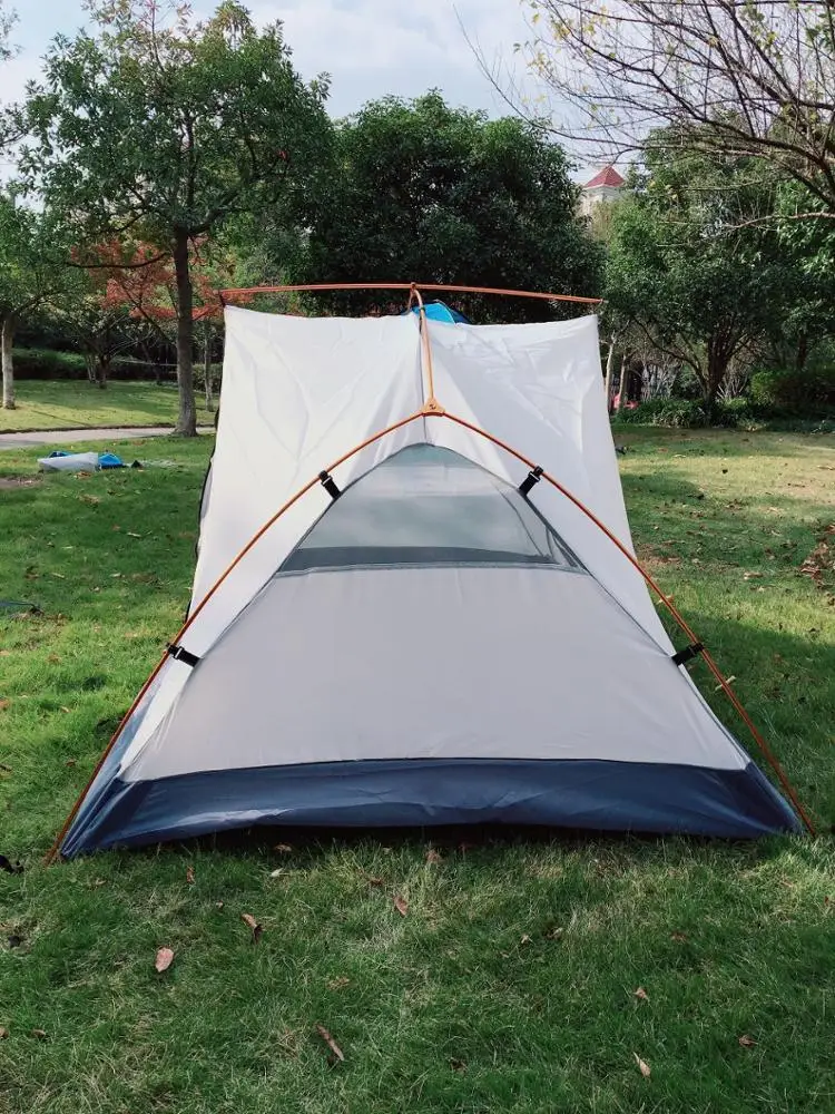 High-end Ultralight Double Layer 2 Person Waterproof Backpacking Tent, CZX-204 breathable fabric MSR Tent come with footprint