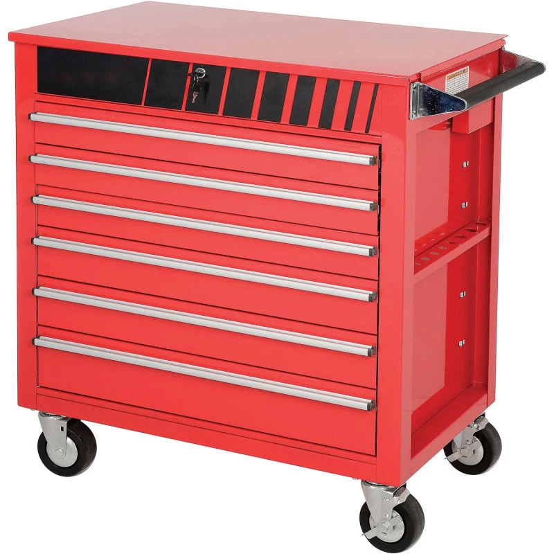 Шариковый подшипник тяжелой нагрузки инструментов тележка шкафчик тележка для инструментов с 6 выдвижными ящиками